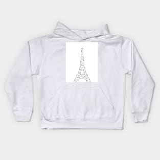 Geometric Eiffel Tower Kids Hoodie